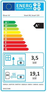 etiquette energetique Cuisiniere Klover smart 120 inox