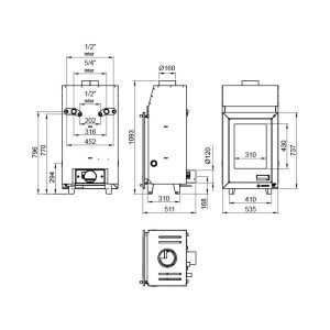 Schéma Dimensions insert-a-buches-aquaflam-7 et 12