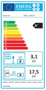 Insert buches hydro KLOVER TKR27 etiquette energetique