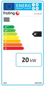 Etiquette energetique chaudiere Froling S1 Turbo 20F