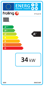 Etiquette énergétique FROLING Dual 34